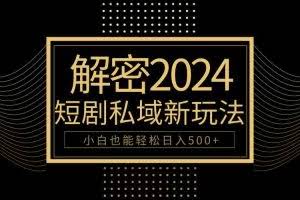 (9951期)10分钟教会你2024玩转短剧私域变现,小白也能轻松日入500+