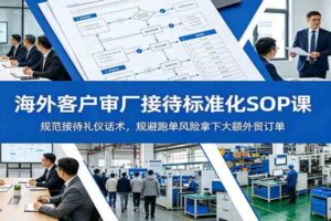 海外客户审厂接待标准化SOP课：规范接待礼仪话术，规避跑单风险拿下大额外贸订单
