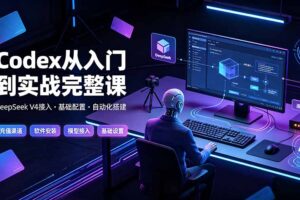 Codex从入门到实战完整课｜充值·安装·接入DeepSeek，记忆·插件·Skill·CLI·MCP全拆解