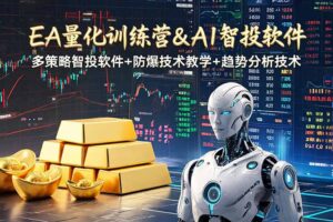 EA量化软件+趋势分析操作技术，无爆仓日入200U,小白也可以快速学习拿结果