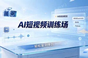 老陈AI短视频训练场：AI短视频框架+换背景SwitchXAI+首尾帧+声音生成，轻松复刻爆款