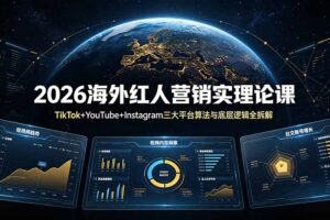 2026海外红人营销实理论课：TikTok+YouTube+Instagram三大平台算法与底层逻辑全拆解