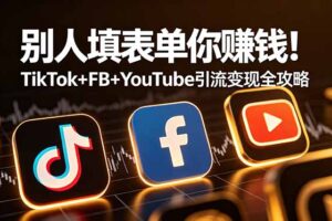 别人填表单你赚钱！TikTok+FB+YouTube 引流变现全攻略【原创双语字幕】