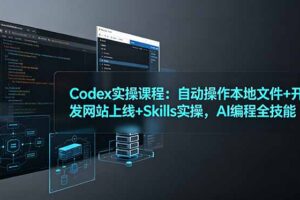 Codex实操课程：自动操作本地文件+开发网站上线+Skills实操，AI编程全技能