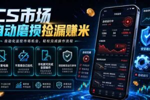 CS市场自动磨损捡漏系统，无需电脑挂机，手机轻松赚米，日入300+