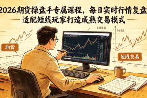 2026期货操盘手专属课程-更新6月，每日实时行情复盘，适配短线玩家打造成熟交易模式