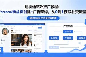 速卖通站外推广教程：Facebook粉丝页创建+广告架构，从0到1获取社交流量