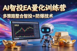AI智投EA量化运营技术，自动化黄金操盘技术，小白也可以轻松上手日入1000+
