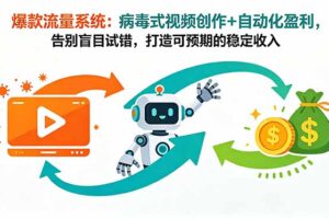 爆款流量系统：病毒式视频创作+自动化盈利，告别盲目试错，打造可预期的稳定收入