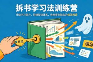 拆书学习法训练营，升级学习能力，构建知识体系，，告别看完就忘的低效阅读