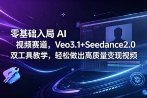 零基础入局 AI 视频赛道，Veo3.1+Seedance2.0 双工具教学，轻松做出高质量变现视频
