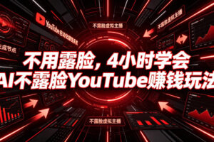 不用露脸，4小时学会AI不露脸YouTube賺钱玩法【原创双语字幕】