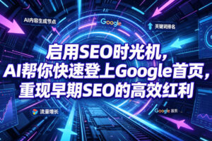启用SEO时光机，AI帮你快速登上Google首页，重现早期SEO的高效红利【原创双语字幕】