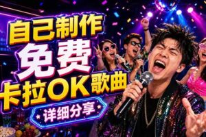 免费卡拉OK歌曲制作全攻略：音轨分离字幕制作，零基础快速做出专业K歌视频