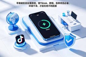 苹果刷机和设置教程，做Tiktok、跨境、各种项目必备，环境干净，才能杜绝不利因素