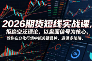 2026期货短线实战课，拒绝空泛理论，以盘面信号为核心，教你在分化行情中抓关键品种、避诱多陷阱(更新)