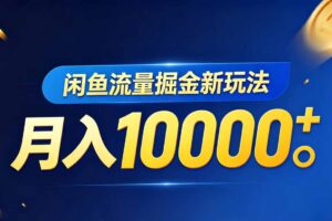 闲鱼流量掘金虚拟资料新玩法，月入10000＋