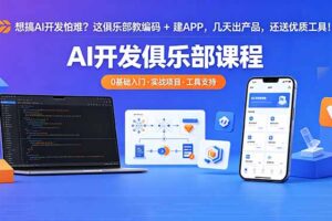 想搞 AI 开发怕难？这俱乐部教编码 + 建 APP，几天出产品，还送优质工具【原创双语字幕】