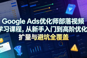 Google Ads优化师部落视频学习课程，从新手入门到高阶优化、扩量与避坑全覆盖(更新2026)