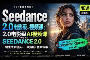 Seedance 2.0电影级AI视频课：一键生成多镜头+一致角色+音频叙事