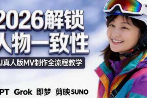 2026独创解锁人物一致性：AI真人版MV制作，不讲空话，不拼概念，全流程实操