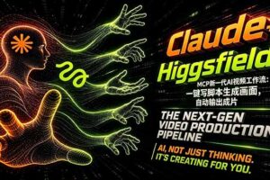 Claude+Higgsfield MCP新一代AI视频工作流：一键写脚本生成画面，自动输出成片
