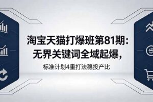 淘宝天猫打爆班第81期：无界关键词全域起爆，标准计划4重打法稳投产比