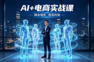 AI+电商实战课，1人+N个AI 智能体，把SOP变AI员工，实现降本增效提高利润