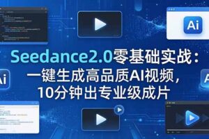 Seedance2.0零基础实战：一键生成高品质AI视频，10分钟出专业级成片