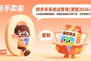 拼多多系统运营课(更新4月