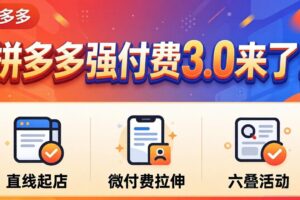 拼多多强付费3.0来了(更新4月