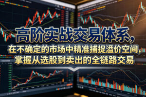 高阶实战交易体系，在不确定的市场中精准捕捉溢价空间，掌握从选股到卖出的全链路交易心法(更新6月)