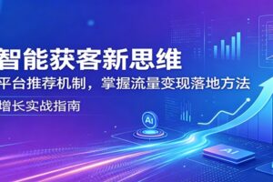 AI智能获客新思维：拆解平台推荐机制，掌握流量变现落地方法