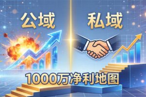 公域玩命出爆款，私域悄悄做成交：这套AI内训课，2026给你打通1000万净利的地图