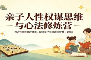 亲子人性权谋思维与心法修炼营：260节寓言典故精讲，解锁亲子共修成长智慧(完结)