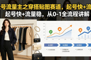 公众号流量主之穿搭贴图赛道，起号快+流量稳，从0-1全流程讲解