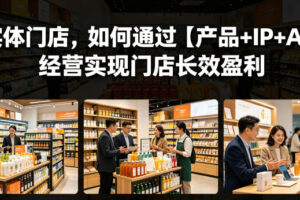 实体门店，如何通过【产品+IP+AI】经营实现门店长效盈利