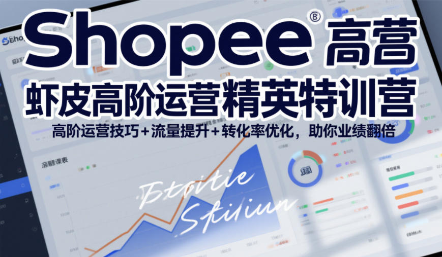 Shopee虾皮高阶运营精英特训营，高阶运营技巧+流量提升+转化率优化，助你业绩翻倍（更新26年5月）