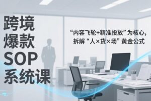 跨境爆款SOP系统课，“内容飞轮+精准投放”为核心，拆解“人×货×场”黄金公式