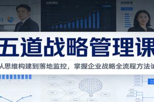 五道战略管理课：从思维构建到落地监控，掌握企业战略全流程方法论