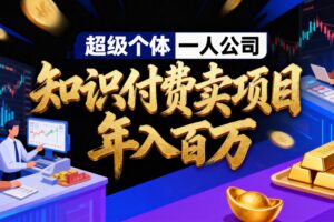 2026年“超级个体一人公司”私域卖项目年入百万，个人IP-精准引流-项目包装-转化成交