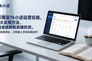 东南亚Tk小店运营实操，7大实用方法，精准找到能卖爆的货。不讲虚理论，立即能上手的实操动作