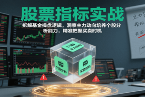股票指标实战，基金操盘逻辑拆解，洞察主力动向培养个股分析能力把握买卖时机(更新)
