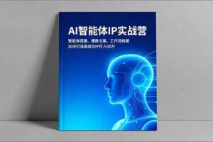 AI智能体IP实战营，智能体搭建、爆款文案、工作流构建，30天打造高成交IP月入50万