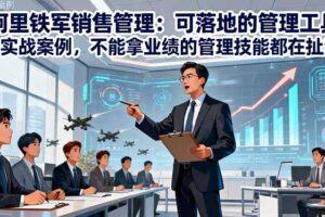 阿里铁军销售管理：可落地的管理工具+实战案例，不能拿业绩的管理都在扯淡