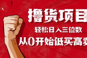 手把手教你撸货，从0开始低买高卖，小白轻松实现日入三位数!!!