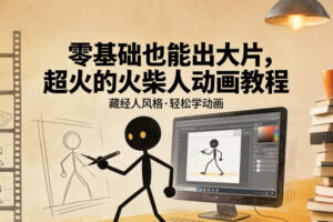 零基础也能出大片，超火的火柴人动画教程(藏经人风格)