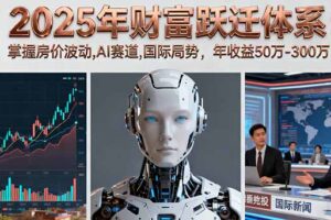 2025年财富跃迁体系：掌握房价波动,AI赛道,国际局势，年收益50万-300万