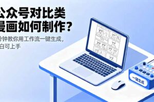公众号对比类漫画如何制作？2分钟教你用工作流一键生成，小白可上手