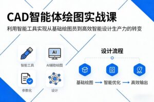 CAD智能体绘图实战课，利用智能工具，实现从基础绘图员到高效智能设计生产力的转变